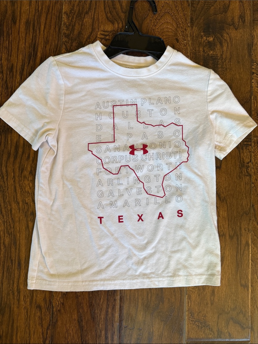 Under Armour Texas White Tee, size x-small